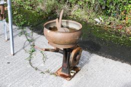 An Antique Alfa Laval Colibri milk or cream separator. With a plate to the base reading '