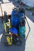 A collection of assorted pressure washers and accessories All items in this auction are sold as