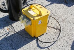 A step down transformer. All items in this auction are sold as seen, We are unable to provide