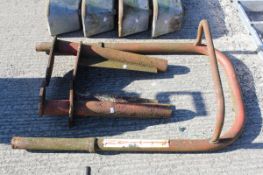 A vintage 'roll bar' for a Fergusson T20 tractor. All items in this auction are sold as seen, We are