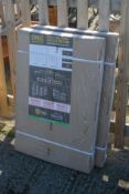 Two Storalex boltless shelving units, boxed (as new). H1800mm x W900mm x D600 All items in this