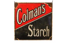 A 'Colman's Starch' enamel advertising sign, 30cm x 30m All items in this auction are sold as
