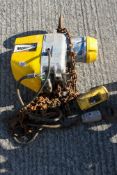 A Morris 1t electric hoist winch. 3 phase with control handunit All items in this auction are sold