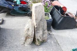 A large Staddle stone. H100cm All items in this auction are sold as seen, We are unable to provide