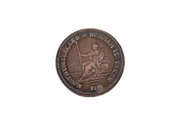 A Northumberland and Durham 1811 shilling token. Nice tone.