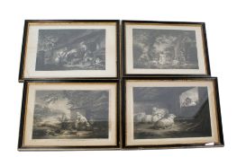 Four engravings on paper.