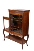 An early 20th century mahogany display cabinet.