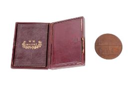 A 19th century WH prize medal for Industry, Courtesy and Integrity, dated 1839.