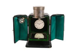 A Victorian travelling pocket watch mount.