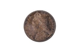 An 1887 double florin coin