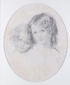 After Sir Thomas Lawrence (1769 -1830) ,engraving, 'The Lovely Sisters'.