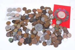 A quantity of assorted world coins.