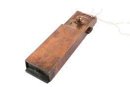 A Lockerbie & Wilkinson Ltd Tipton penny slot brass toilet cubicle lock.