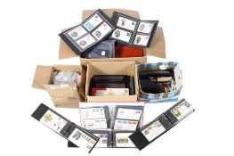 A large collection of assorted stamps and first day covers, etc.