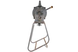 A WWII Home Office hand operated air raid syren by Secomak, Type 447. Stamped '1086'.