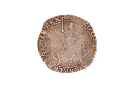 A Charles I half crown coin.