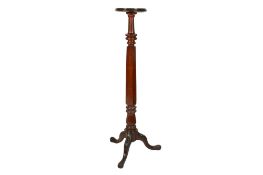 A late 19th century mahogany large torchère stand.