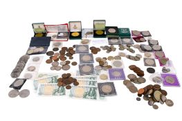 A 20th century collection of world coins. Including some modern and pre-decimal, etc.