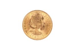 1963 gold sovereign coin.