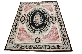 A large Aubusson style needlepoint wall hanging.