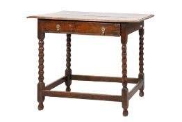 An 19th century oak side table.