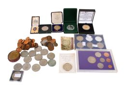 A collection of assorted 20th century GB coins.