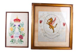 Two early 20th century embroideries.