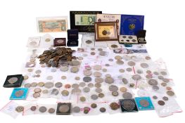 A large collection of 20th century coins.