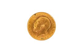 A 1914 half sovereign coin, weight 4g.