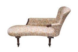 A Victorian chaise longue.