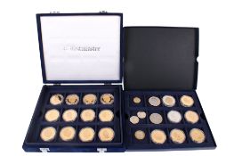 A boxed collection of 2013 coins.