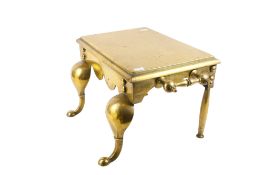 A 19th century heavy cast brass footman.