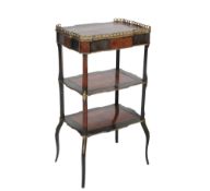 A tiered whatnot in the French 19th century style.