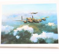Two first edition signed prints of military planes by Robert Taylor.