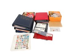 A collection of assorted world stamps.