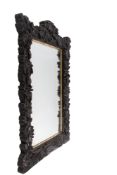 An early 20th century Japanese export carved mirror.