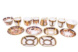 An assortment of 19th century Copelands Spode porcelain.