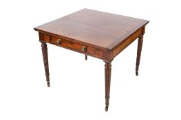 A Victorian mahogany table.