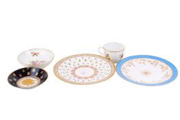 Five pieces of 19th century and later porcelain.
