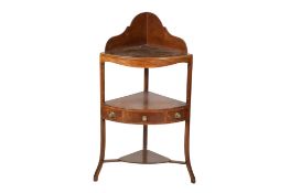 A 19th century mahogany corner wash stand.
