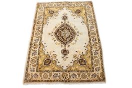 A vintage Persian rug.