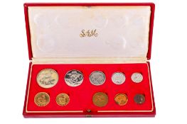 South Africa - 1976 proof set of ten coins.