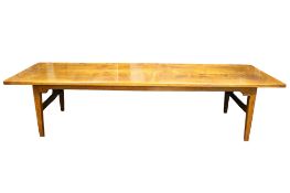 A 20th century large oak table.