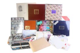 A collection of mint Great Britain stamps.