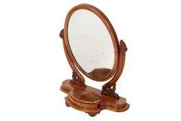 A 19th century mahogany dressing table mirror.