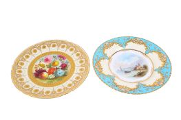 Two late 19th century Copeland cabinet plates.
