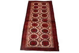 A vintage Persian rug.