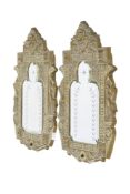 A pair of Bohemian or Moroccan style wall mirrors.