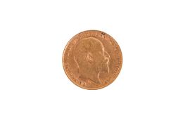 1910 half sovereign coin.