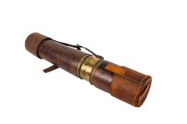 A WWI period two-draw brass military telescope.